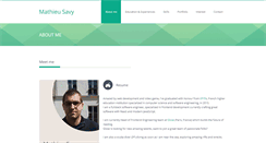 Desktop Screenshot of mathieu-savy.com